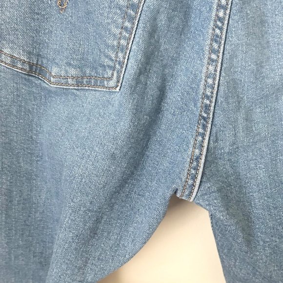 Levi's Wedgie Skinny Distressed Jeans with Button Fly - Picture 7 of 7